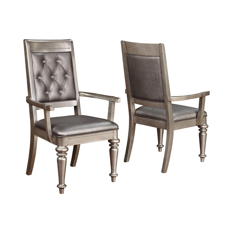 Danette Open Back Side Chairs Metallic (Set of 2)