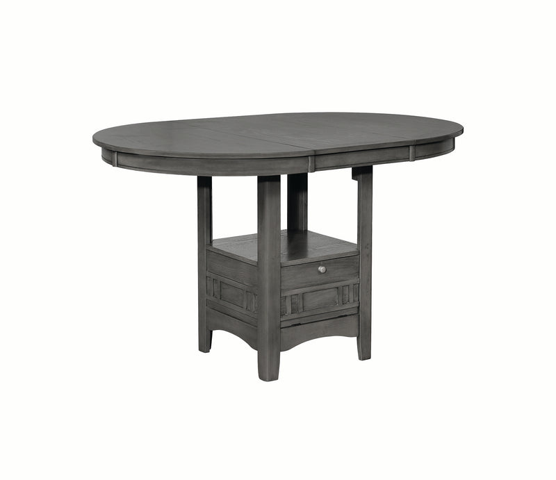Lavon Upholstered Counter Height Stools Black and Medium Grey (Set of 2)