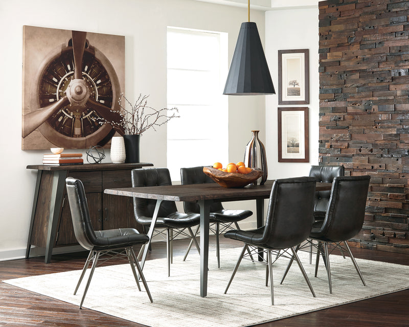 Dittnar Tufted Dining Chairs Charcoal (Set of 4)