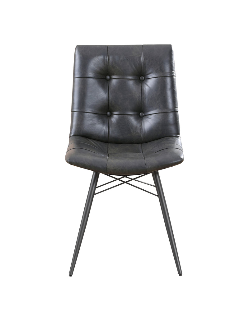 Dittnar Tufted Dining Chairs Charcoal (Set of 4)