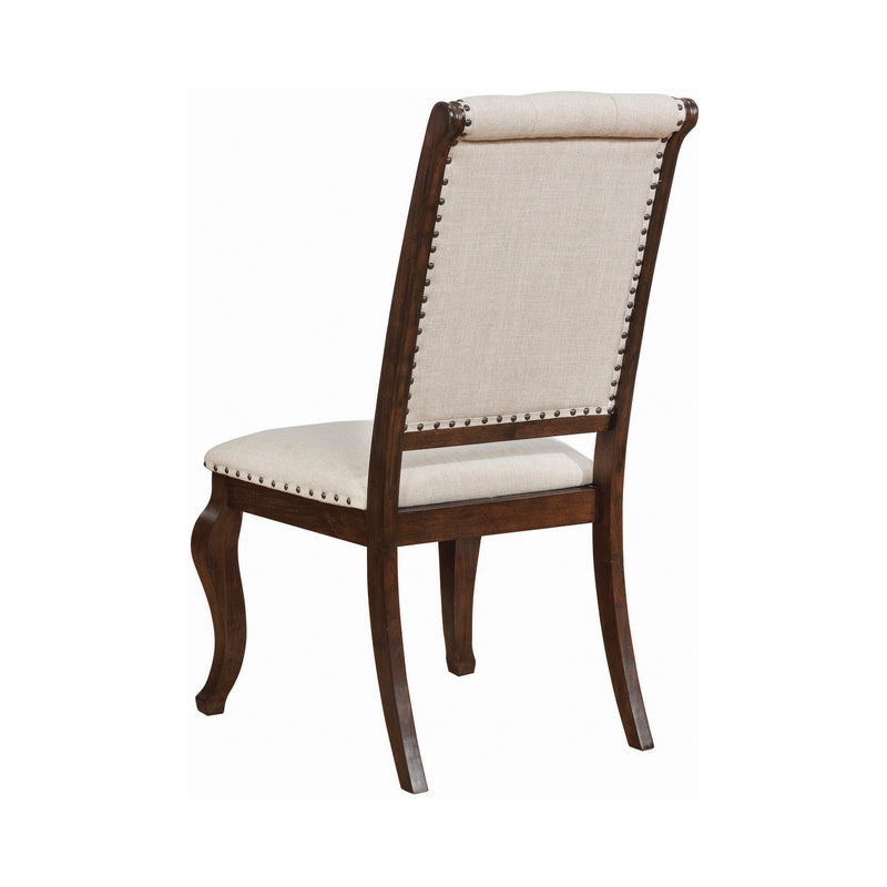 Brockway Cove Tufted Dining Chairs Cream and Antique Java (Set of 2)