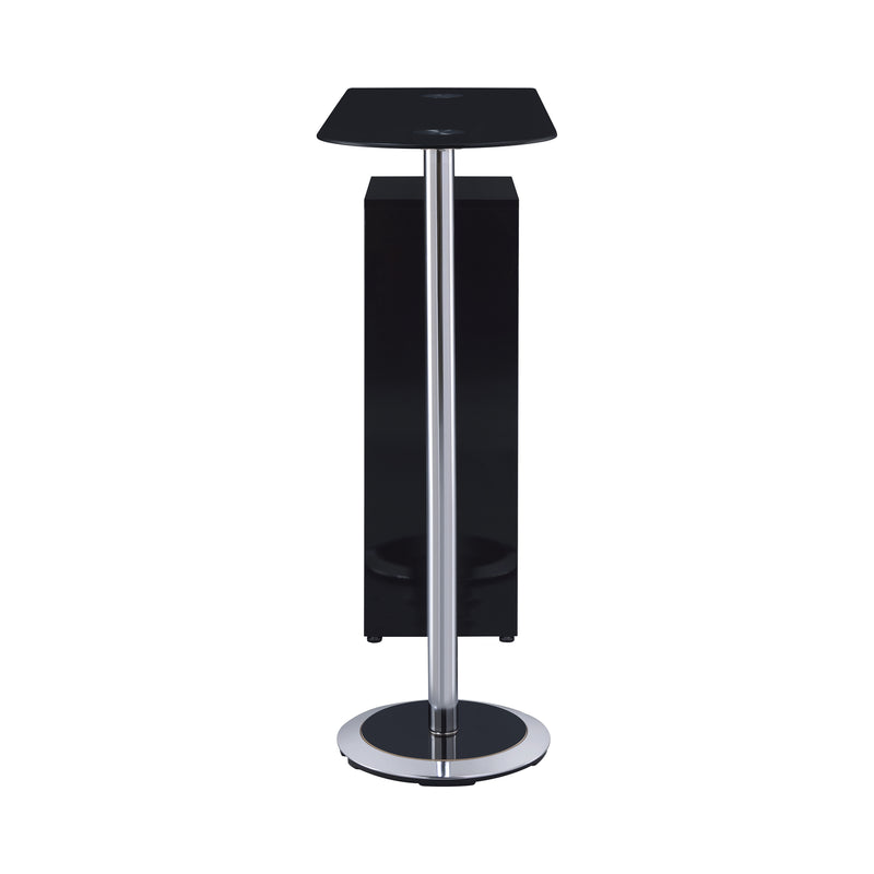 1-drawer Bar Table Glossy Black