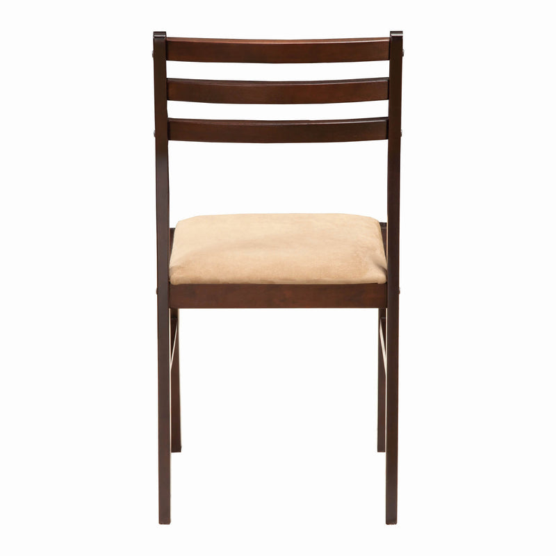 3-piece Dining Set with Drop Leaf Cappuccino and Tan