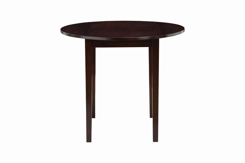 3-piece Dining Set with Drop Leaf Cappuccino and Tan