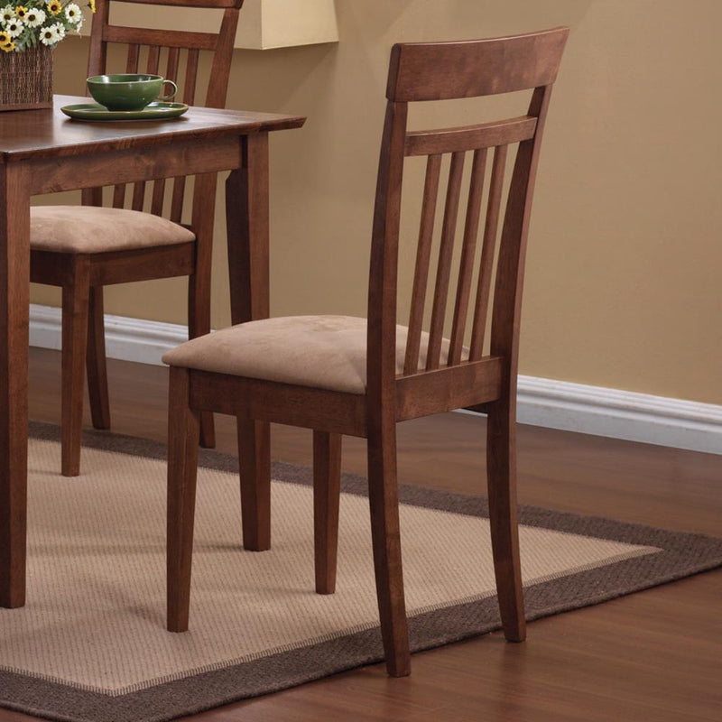 5-piece Dining Set Chestnut and Tan