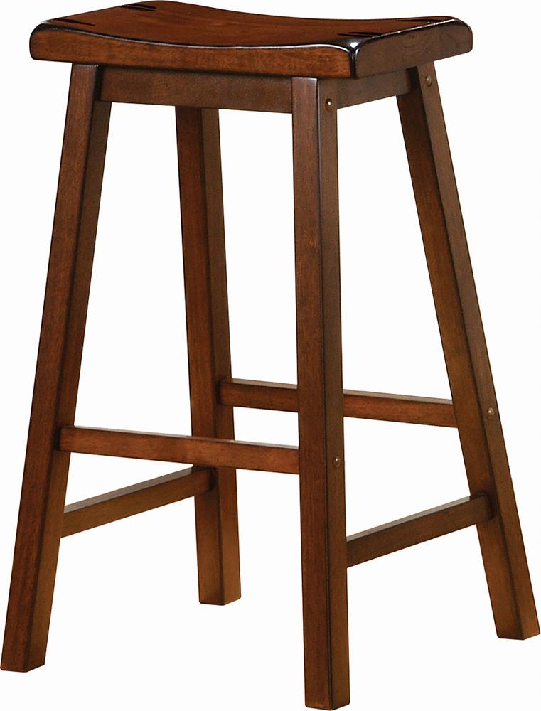 Wooden Bar Stools Chestnut (Set of 2)