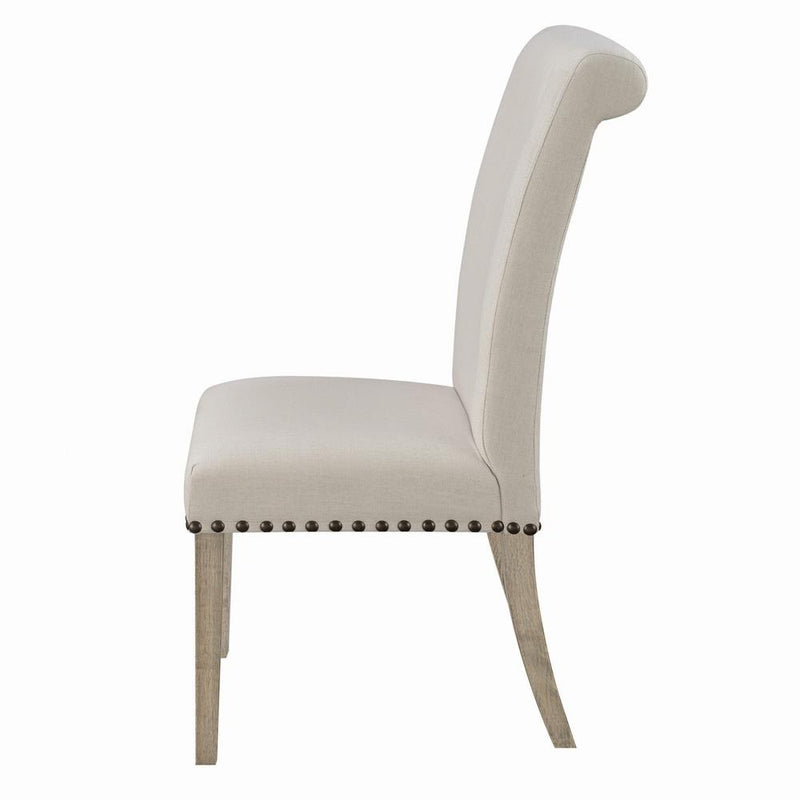 Upholstered Side Chairs Rustic Smoke and Grey (Set of 2)
