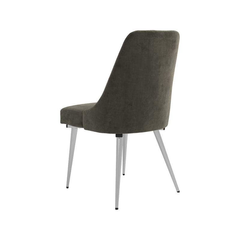 Cabianca Curved Back Side Chairs Grey (Set of 2)