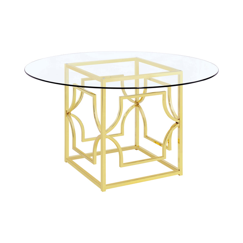 Starlight Dining Table Base Brass