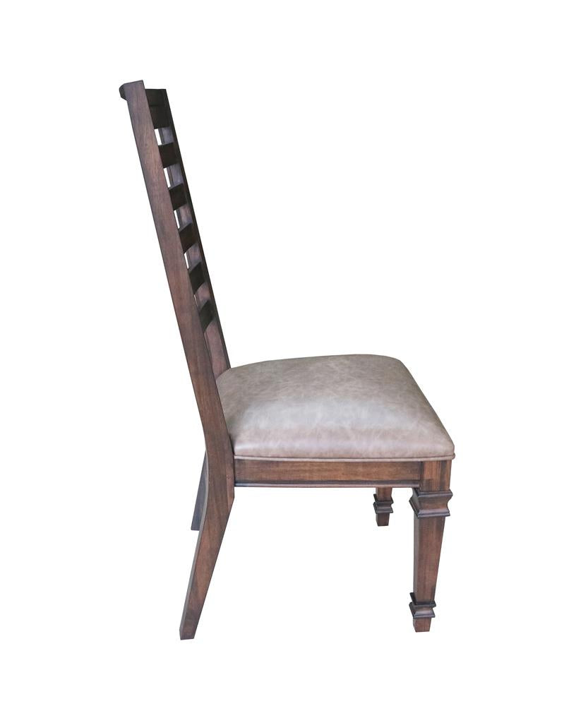 Delphine Ladder Back Side Chairs Brown (Set of 2)