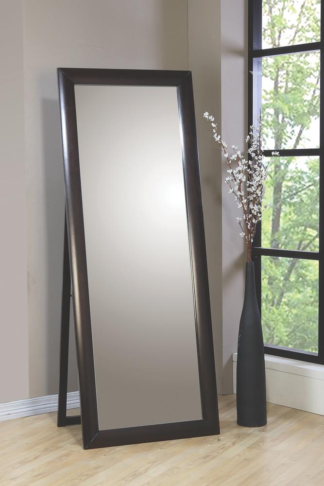 Rectangular Standing Floor Mirror Black