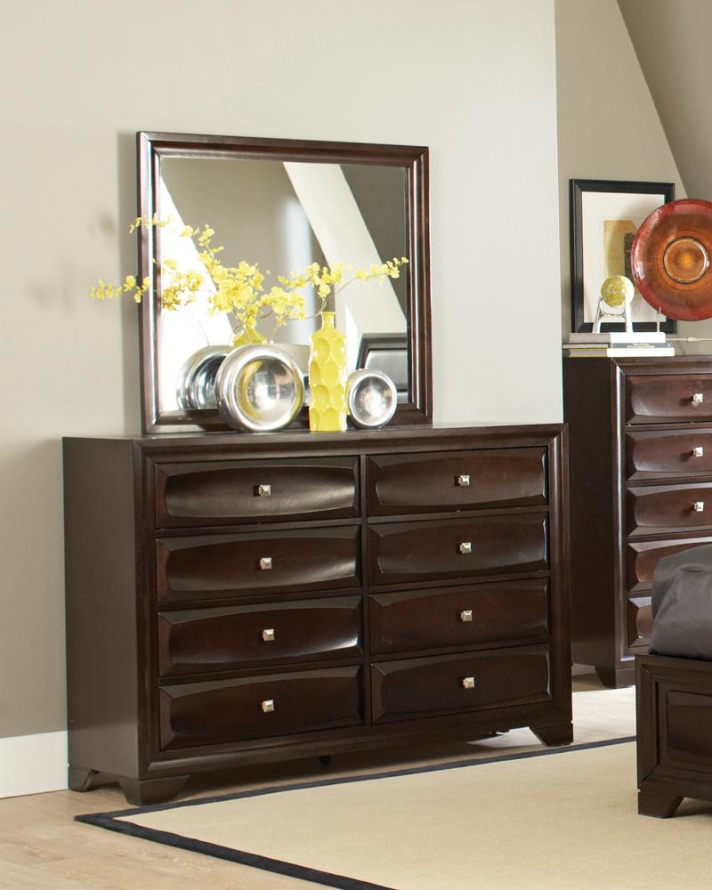 Jaxson 8-drawer Rectangular Dresser Cappuccino