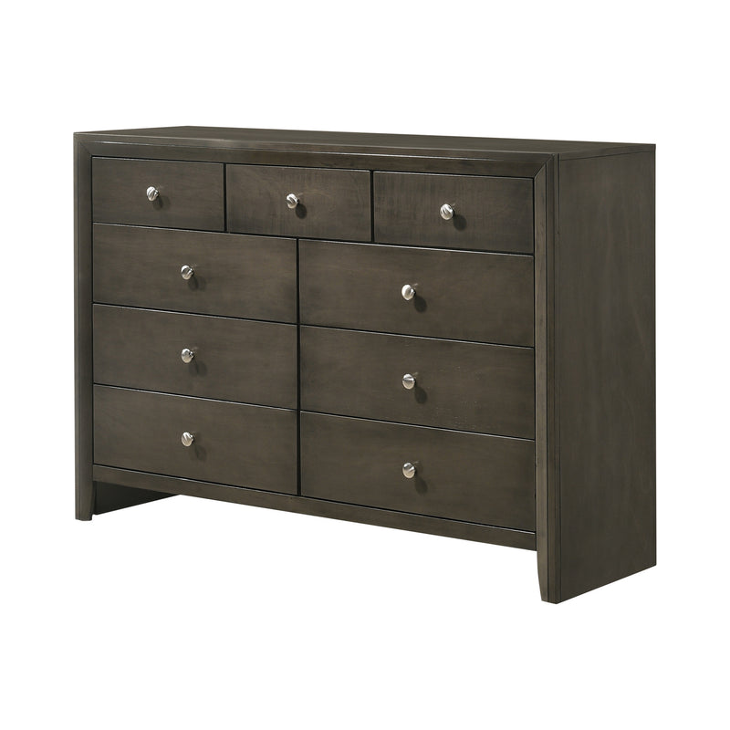 Serenity Queen Panel Bed Mod Grey