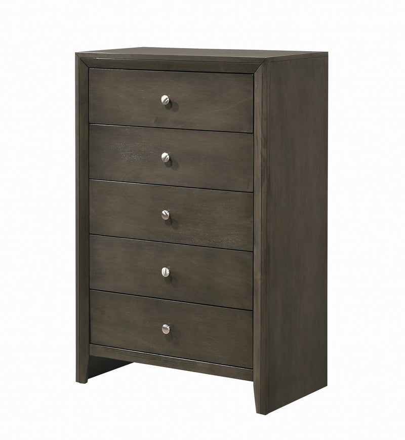 Serenity Twin Panel Bed Mod Grey