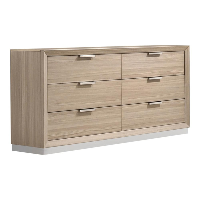 Lynncrest 6-drawer Dresser Rustic Beige