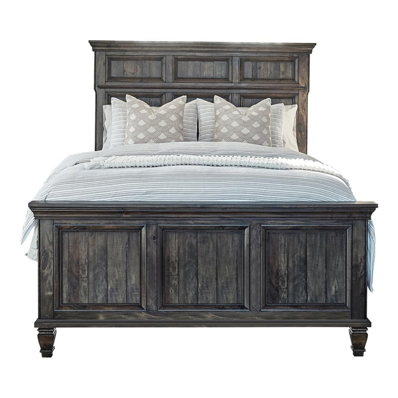 Avenue California King Panel Bed Weathered Burnished Brown