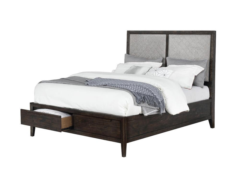 Malvern Eastern King Storage Bed French Press and Oatmeal