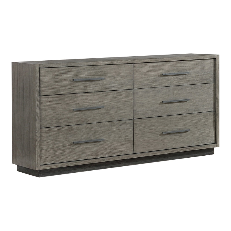 Derbyshire 6-drawer Dresser Grey Oak