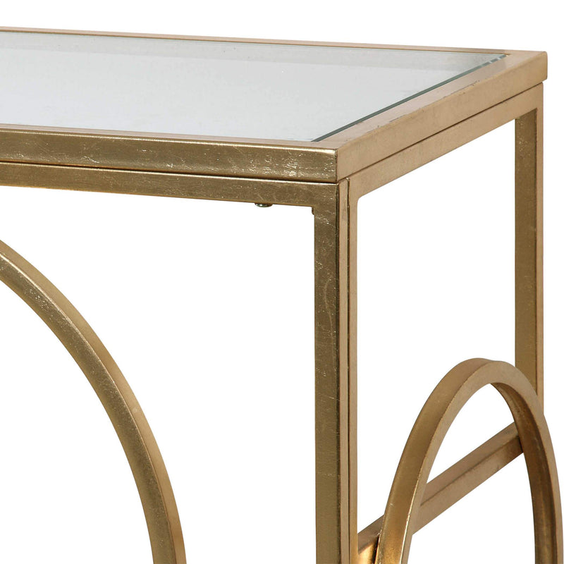 Uttermost Metria Gold Console Table