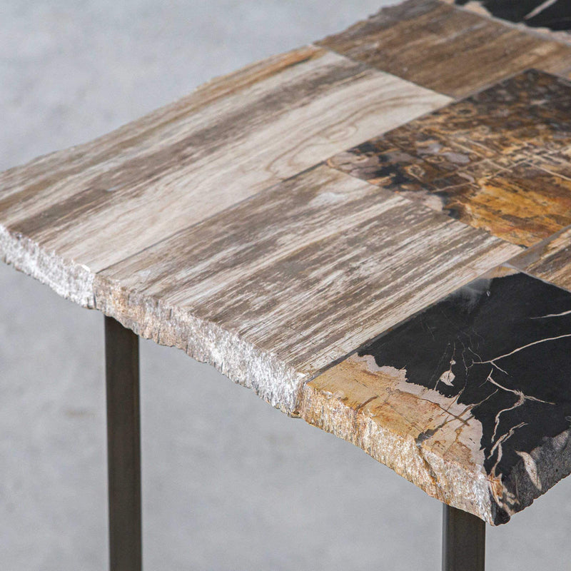 Uttermost Iya Petrified Wood Console Table