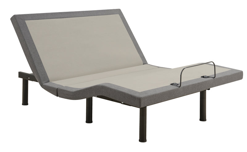 Negan Full Adjustable Bed Base Grey and Black