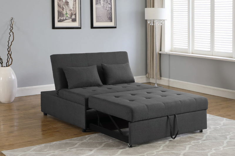 Lance Tufted Upholstered Sleeper Sofa Bed Grey