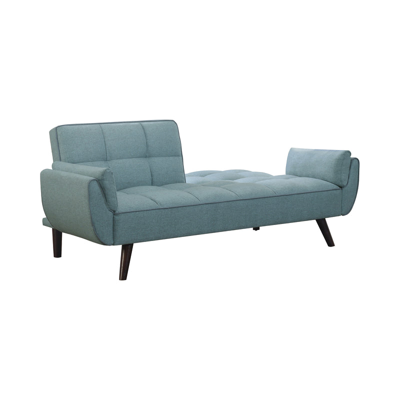 Caufield Biscuit-tufted Sofa Bed Turquoise Blue