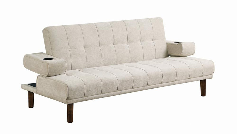 Joan Upholstered Sofa Bed Beige