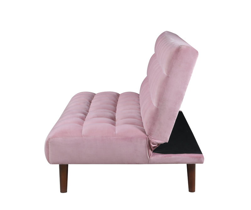 Cullen Biscuit Tufted Upholstered Sofa Bed Pink
