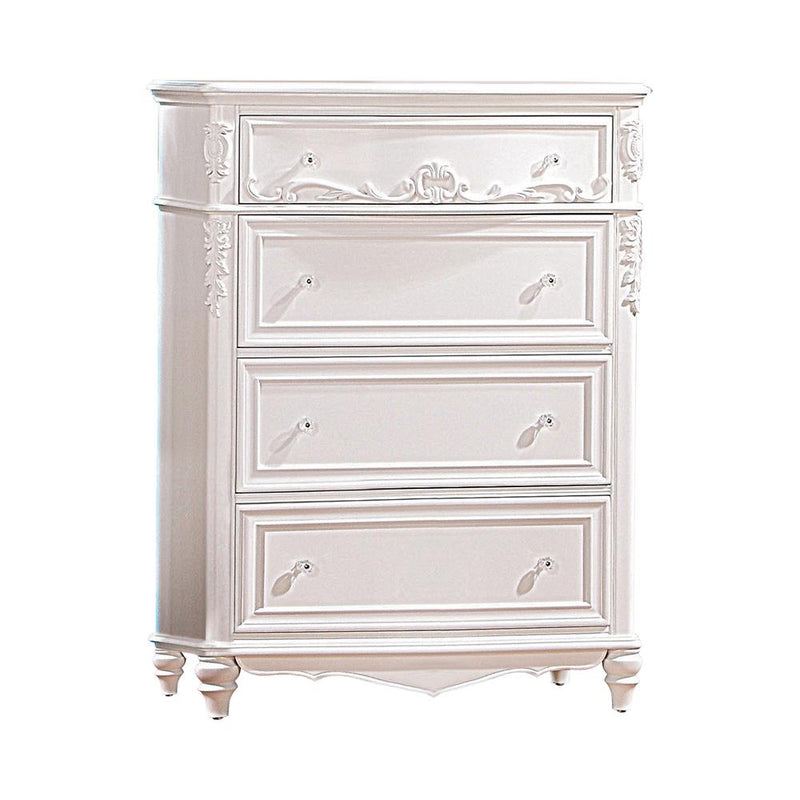 Caroline 4-drawer Rectangular Chest White