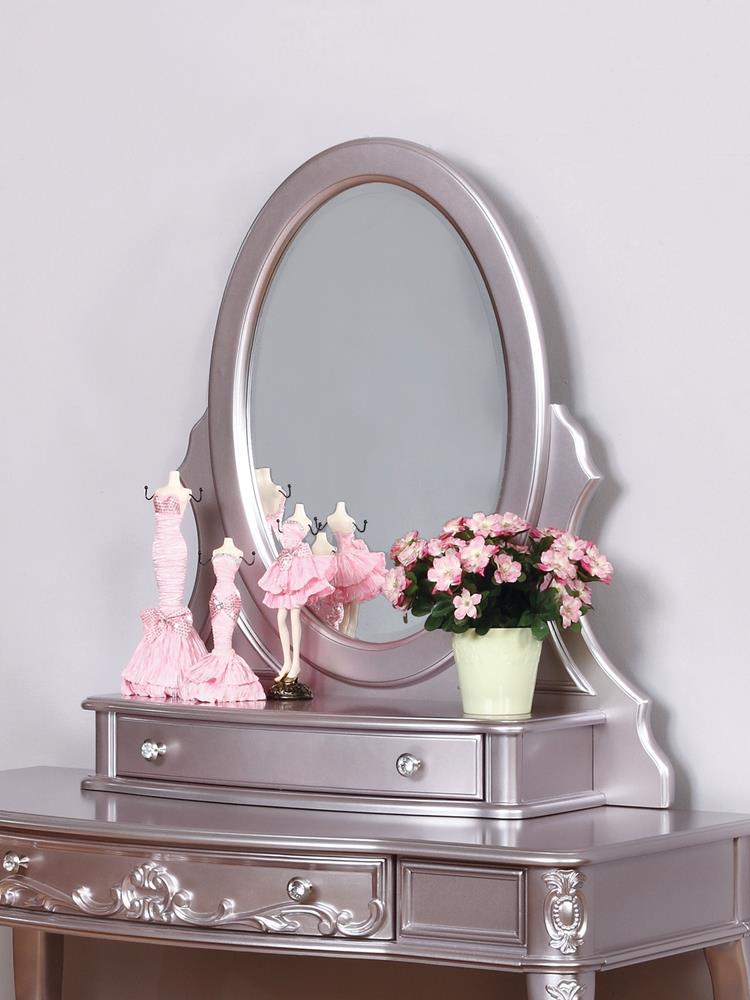 Caroline Vanity Mirror Metallic Lilac