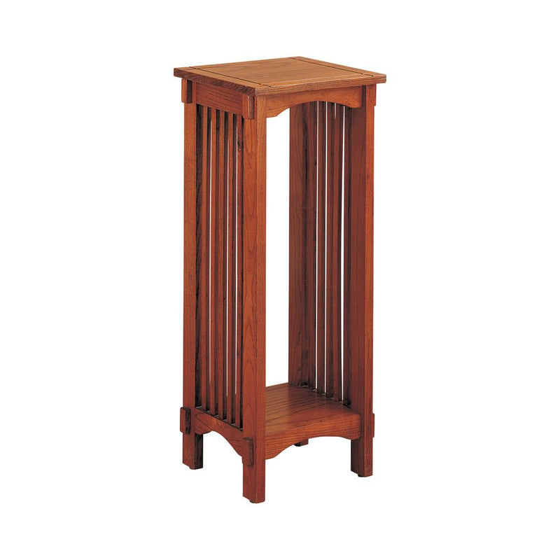 1-shelf Square Accent Table Warm Brown