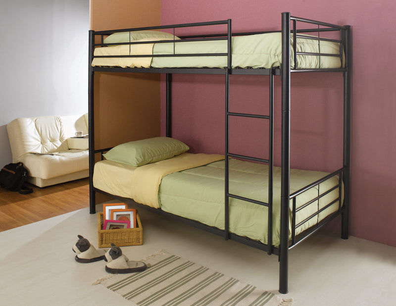 Hayward Twin over Twin Bunk Bed Silver
