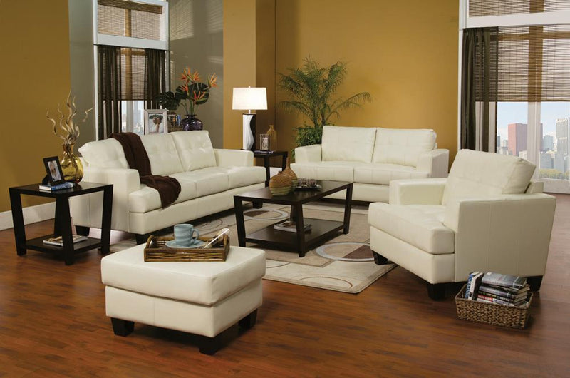 Samuel Cushion Back Chair Cream