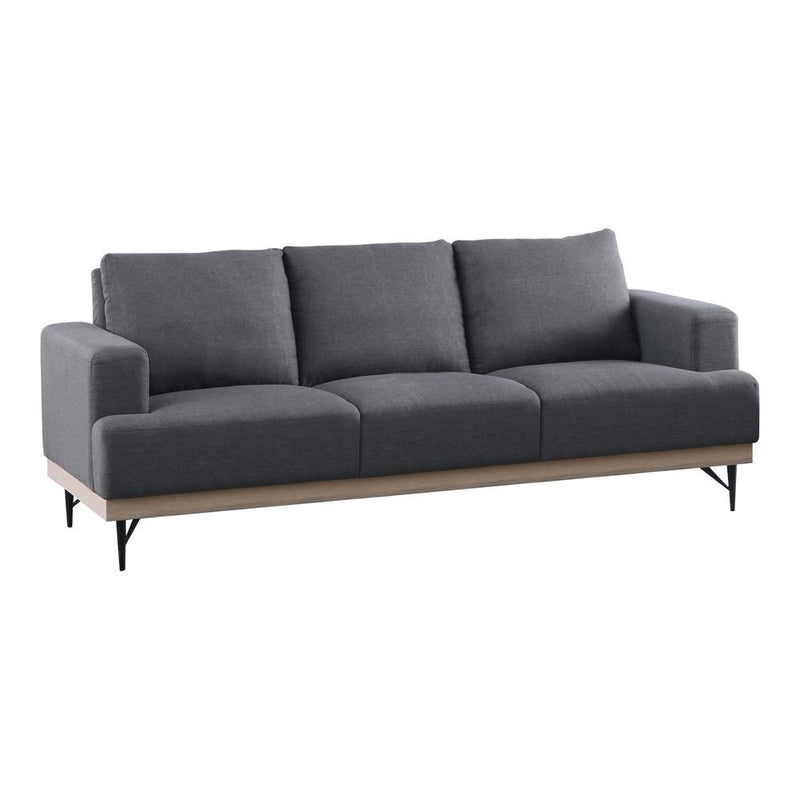 Kester Recessed Track Arm Sofa Charcoal