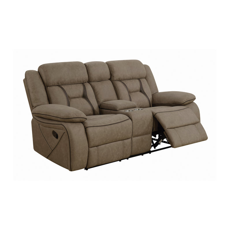 Higgins Pillow Top Arm Upholstered Motion Sofa Grey