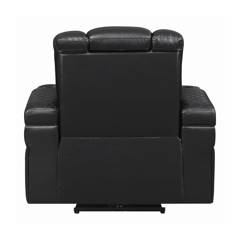 Delangelo Power^2 Recliner with Cup Holders Black