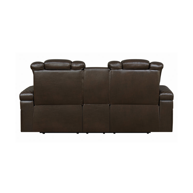 Delangelo Power^2 Sofa with Drop-down Table Black