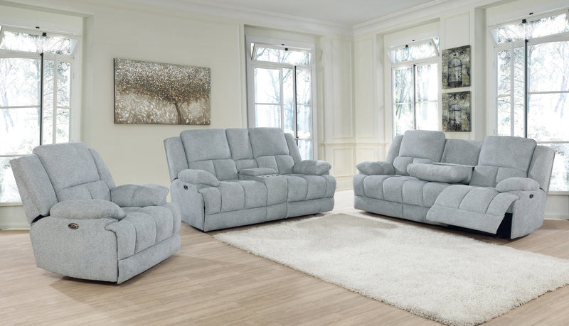 Waterbury Upholstered Motion Sofa Grey