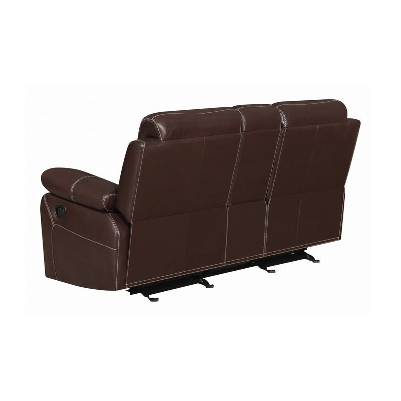 Myleene Pillow Top Arm Glider Recliner Mocha