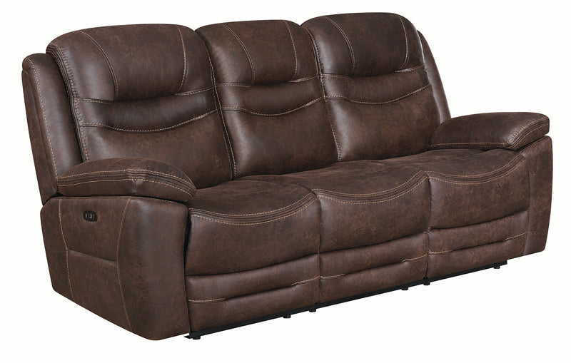 Hemer Upholstered Power^2 Recliner Dark Grey
