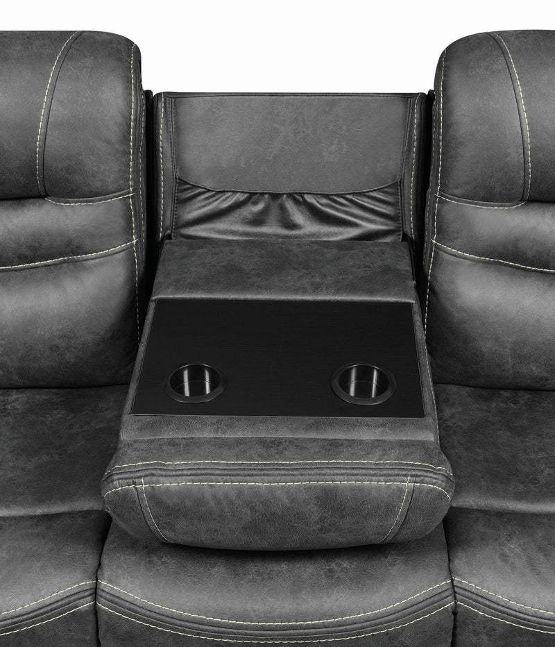 Hemer Upholstered Power^2 Sofa Dark Grey