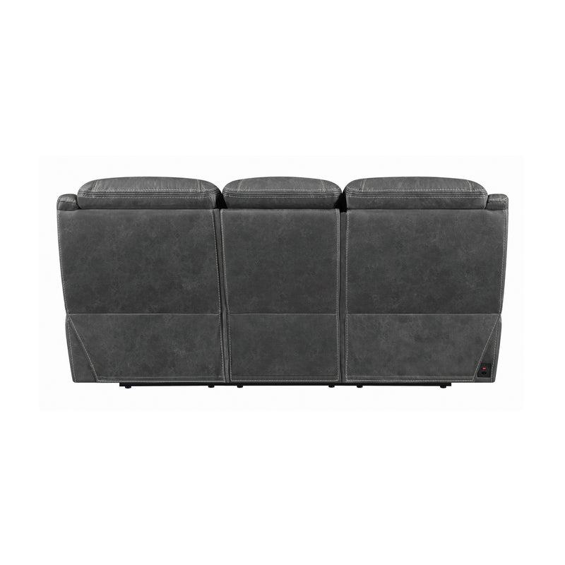 Hemer Upholstered Power^2 Sofa Dark Grey