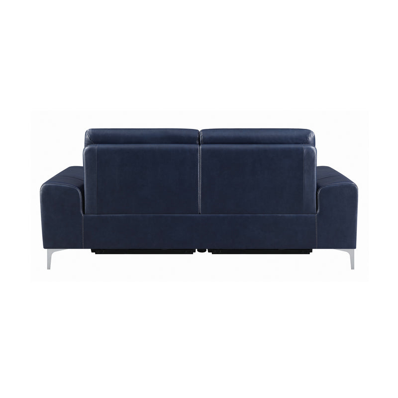 Largo Upholstered Power Sofa Ink Blue
