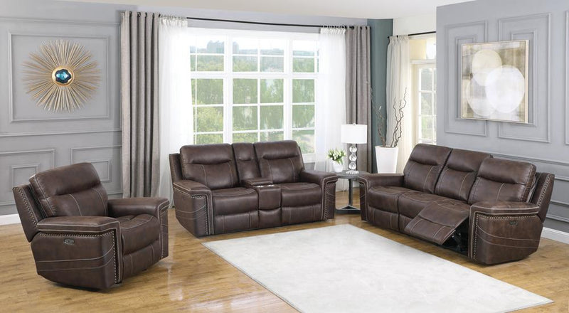 Wixom Cushion Back Power^2 Sofa Brown