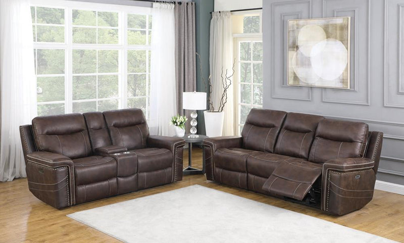 Wixom Cushion Back Power^2 Sofa Brown