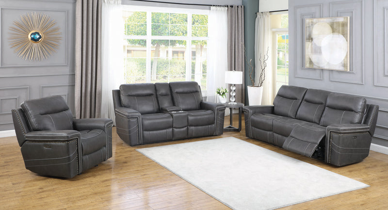 Wixom Power^2 Glider Recliner Brown