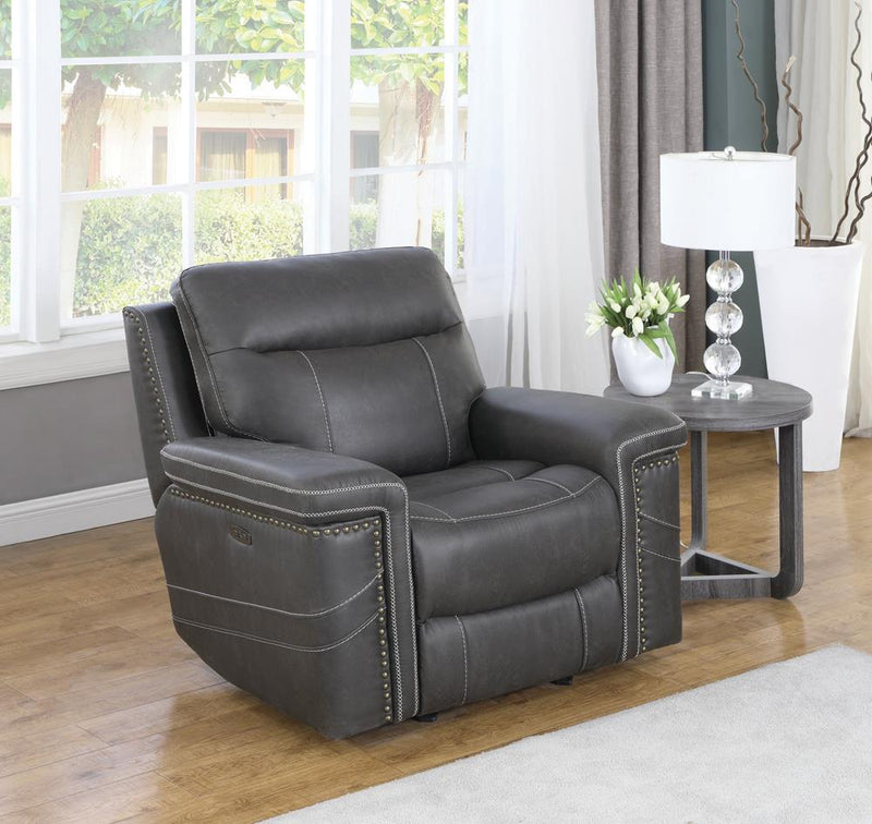 Wixom Power^2 Glider Recliner Charcoal