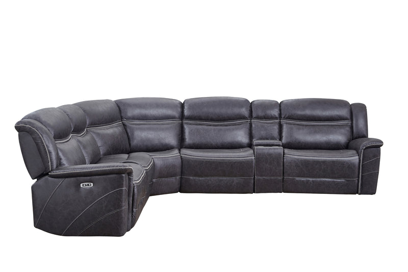 Bluefield 6-piece Modular Motion Sectional Charcoal