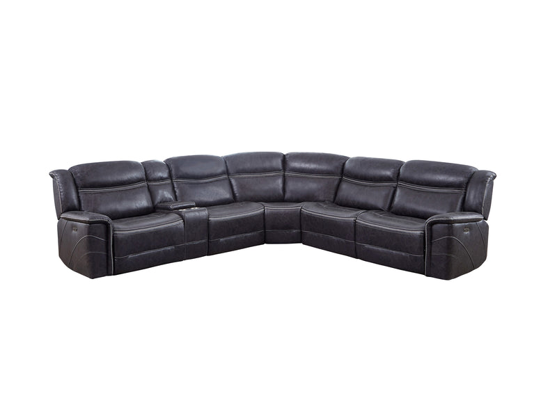 Bluefield 6-piece Modular Motion Sectional Charcoal